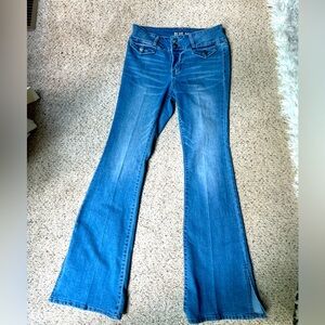 Blue Spice Midrise Flare Jeans